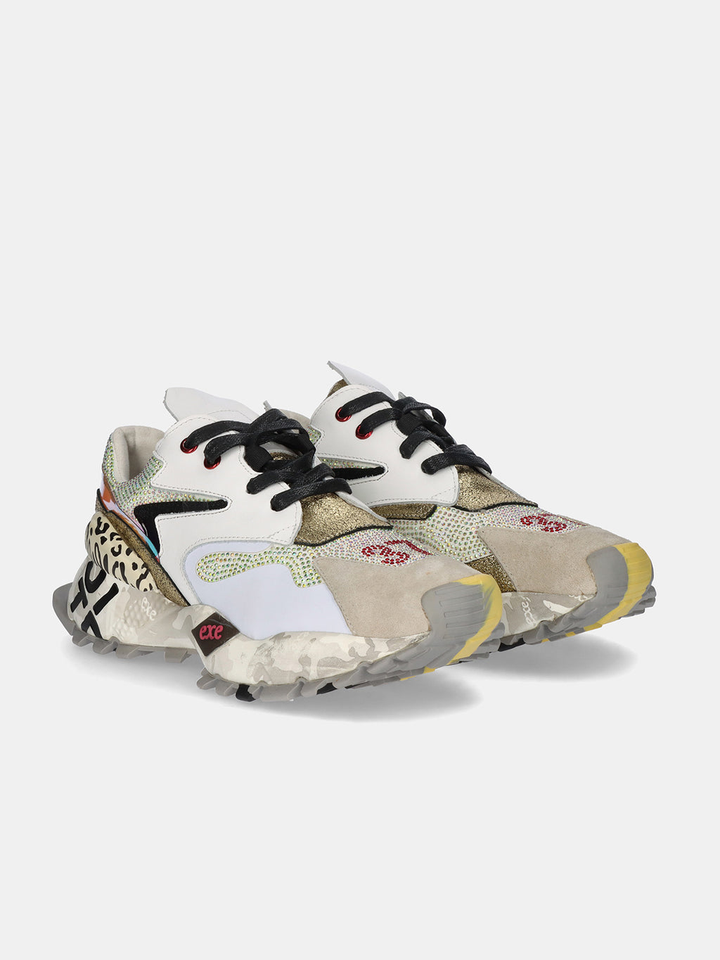 0129-10 LEATHER WHITE