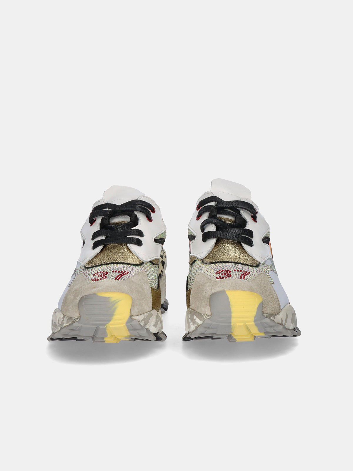 0129-10 LEATHER WHITE