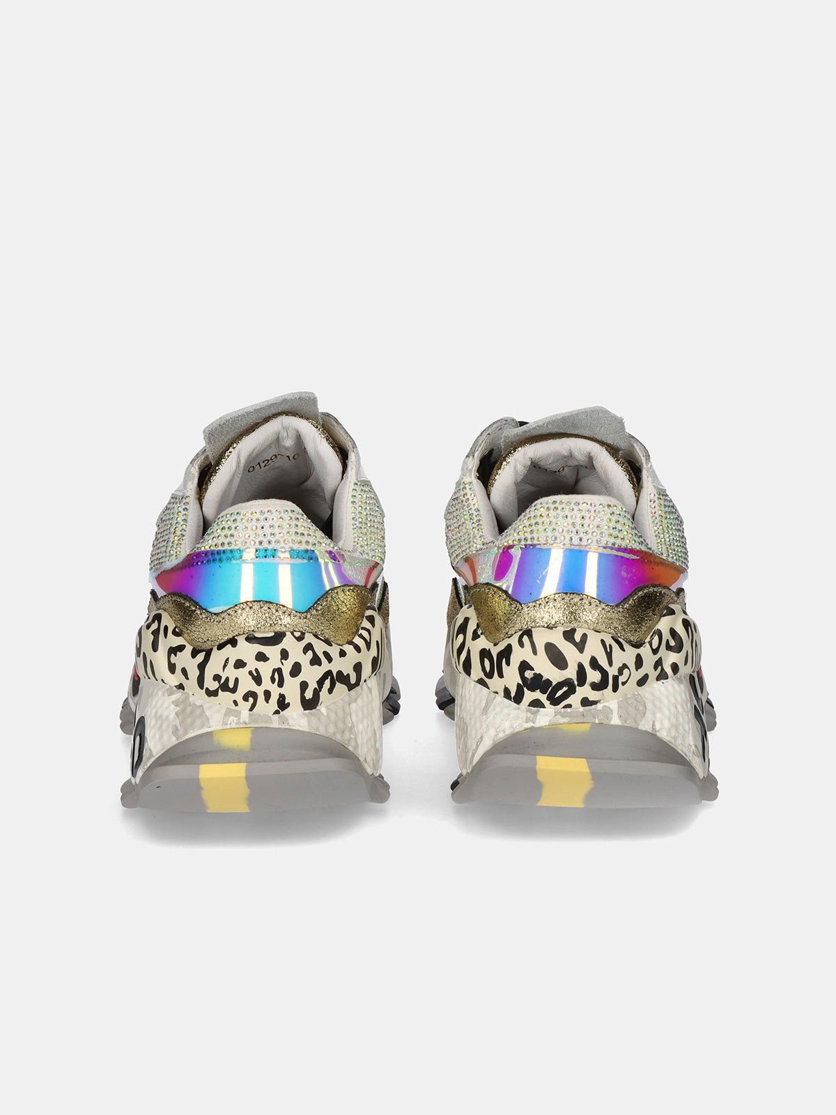 0129-10 LEATHER WHITE