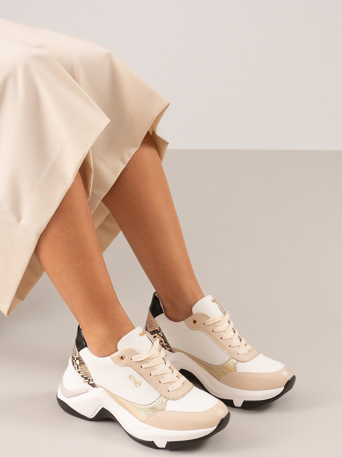 106-41EX12 PU BEIGE WHT