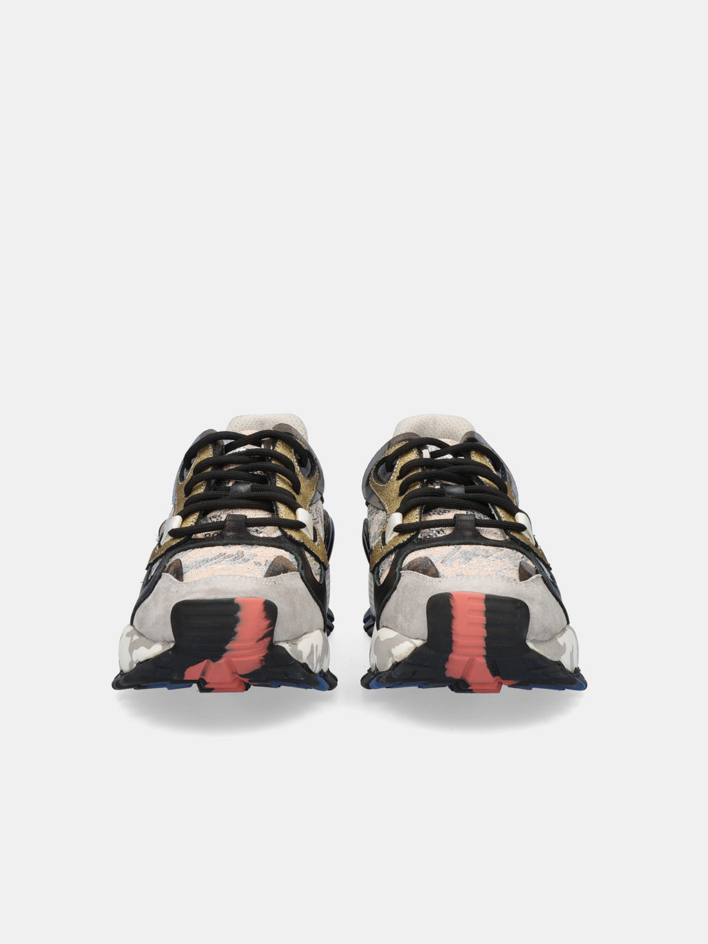 134-10 LEATHER GREY BLACK