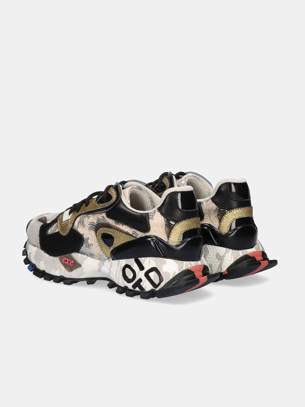 134-10 LEATHER GREY BLACK