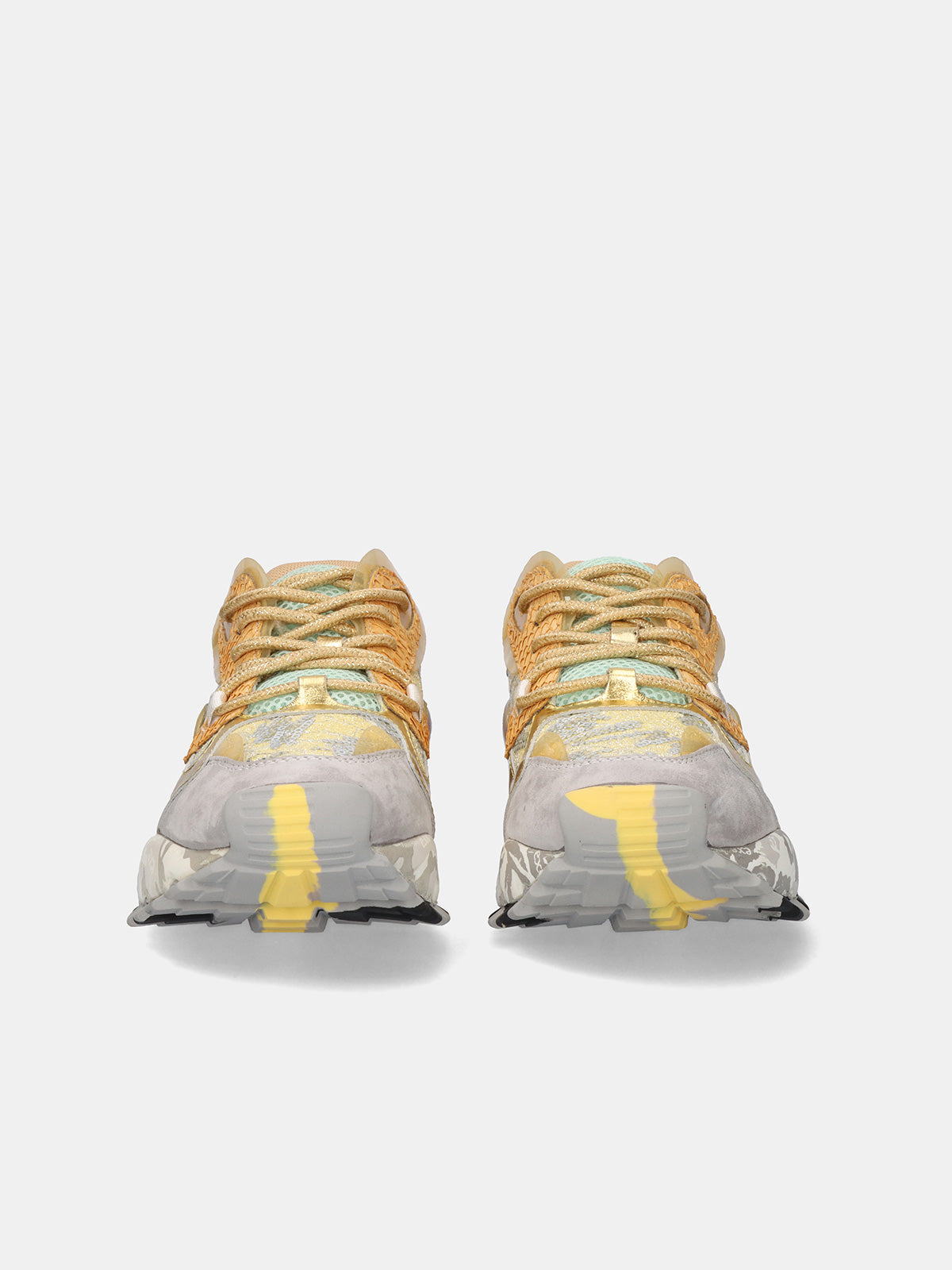 134-10 LEATHER GREY GOLD