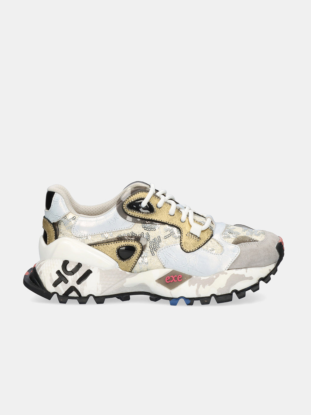 134-10 LEATHER GREY SLVR