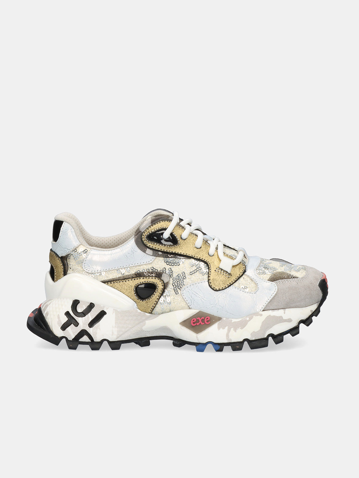 134-10 LEATHER GREY SLVR