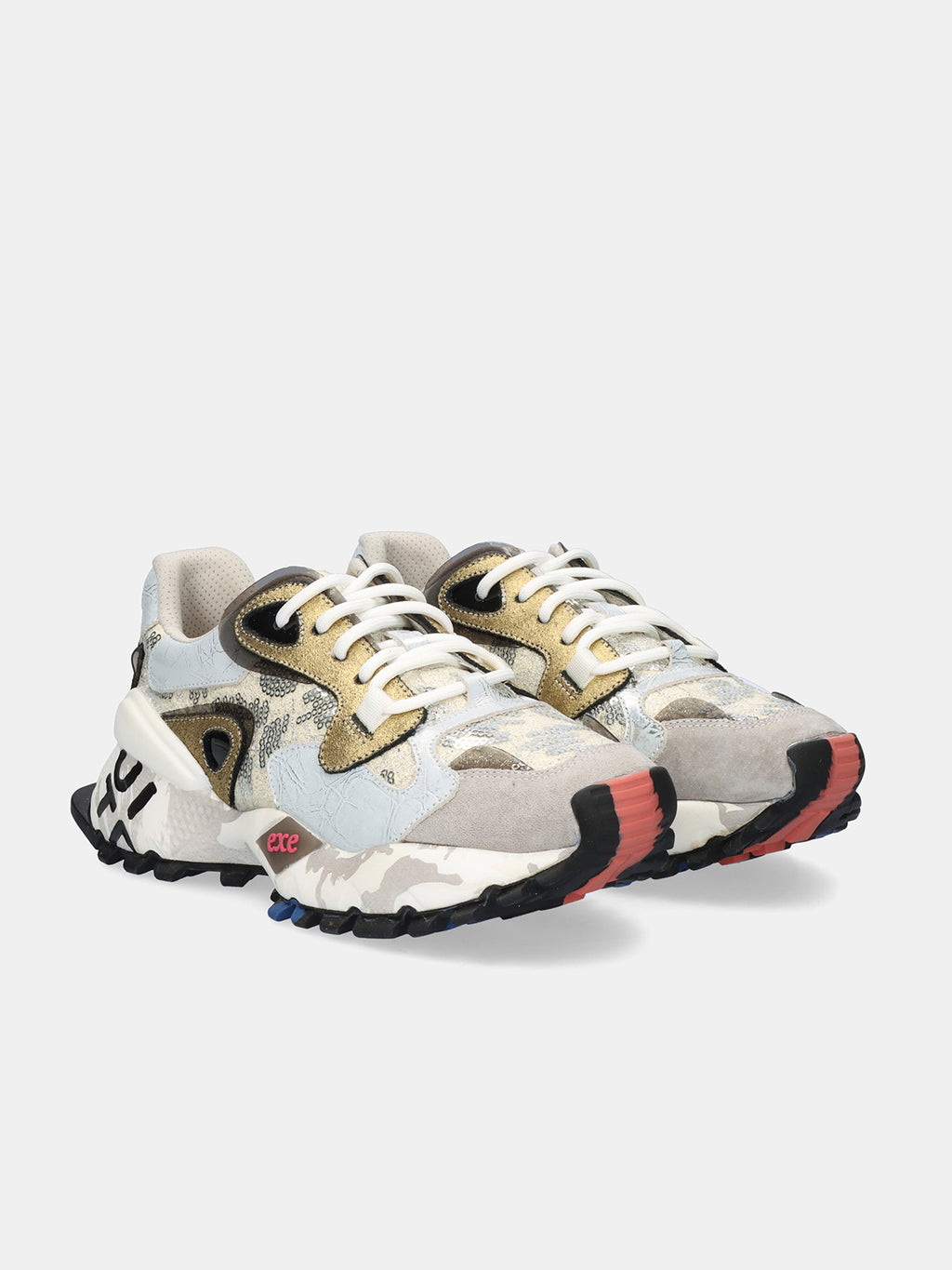 134-10 LEATHER GREY SLVR