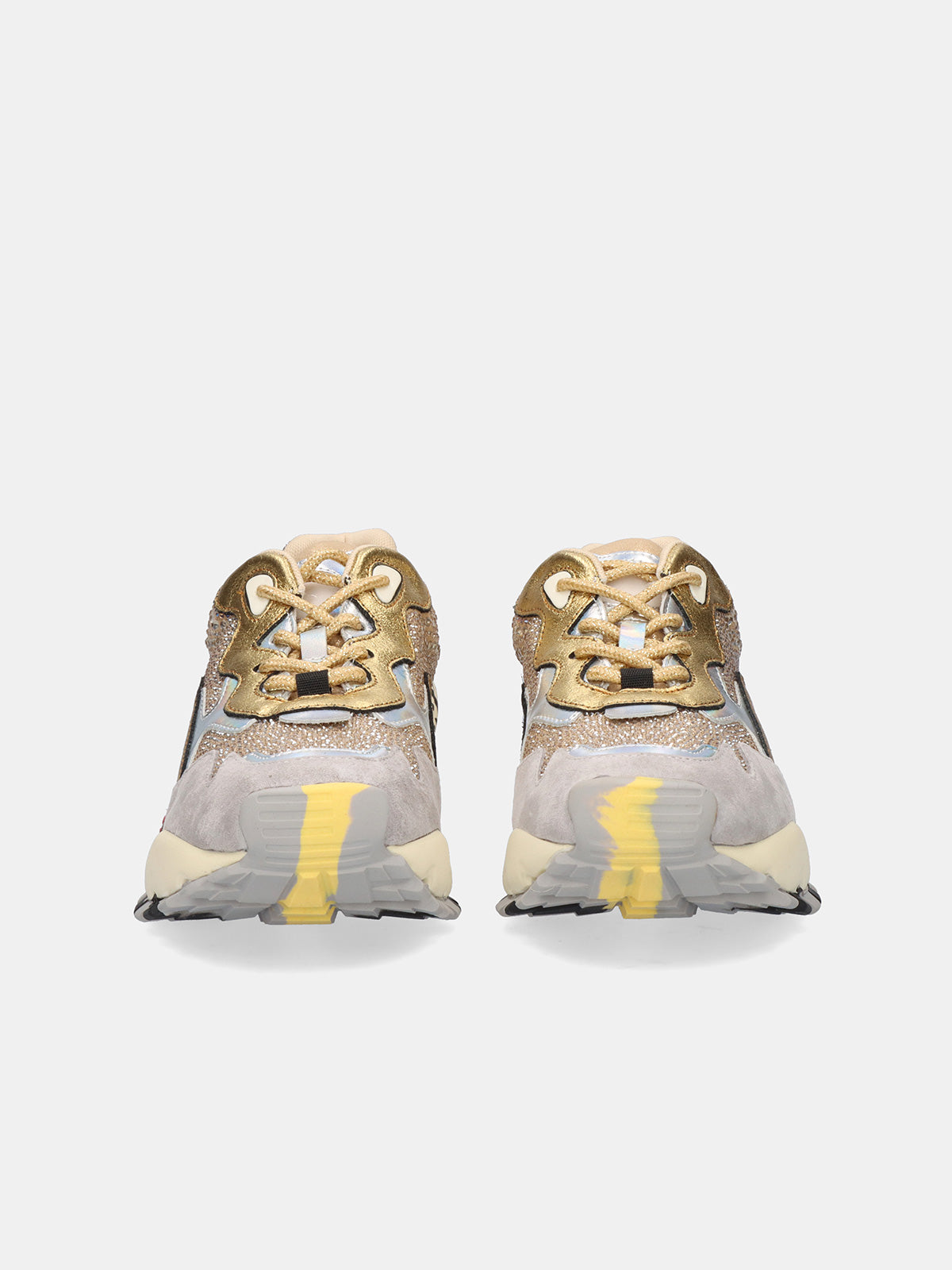 134-115 LEATHER GREY GOLD