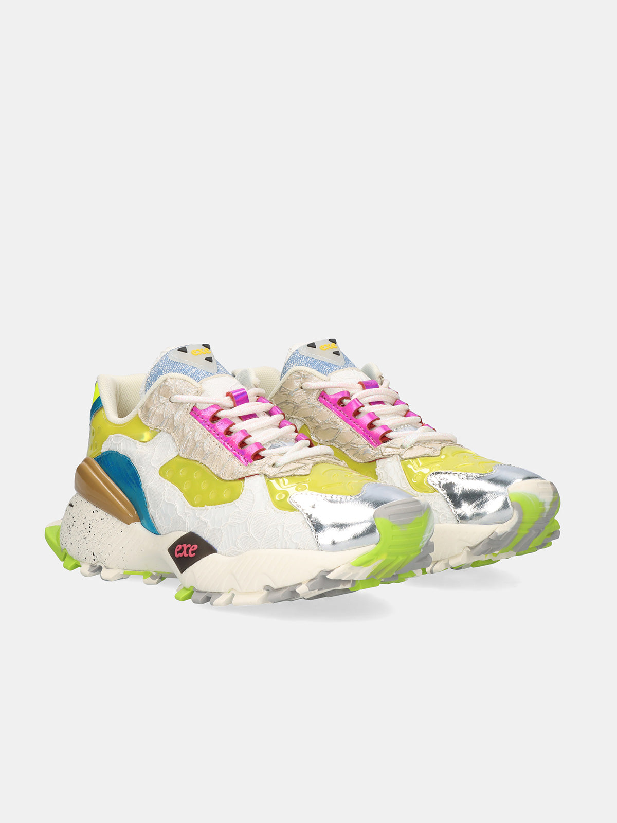 134-161 LEATHER SILVER YELLOW