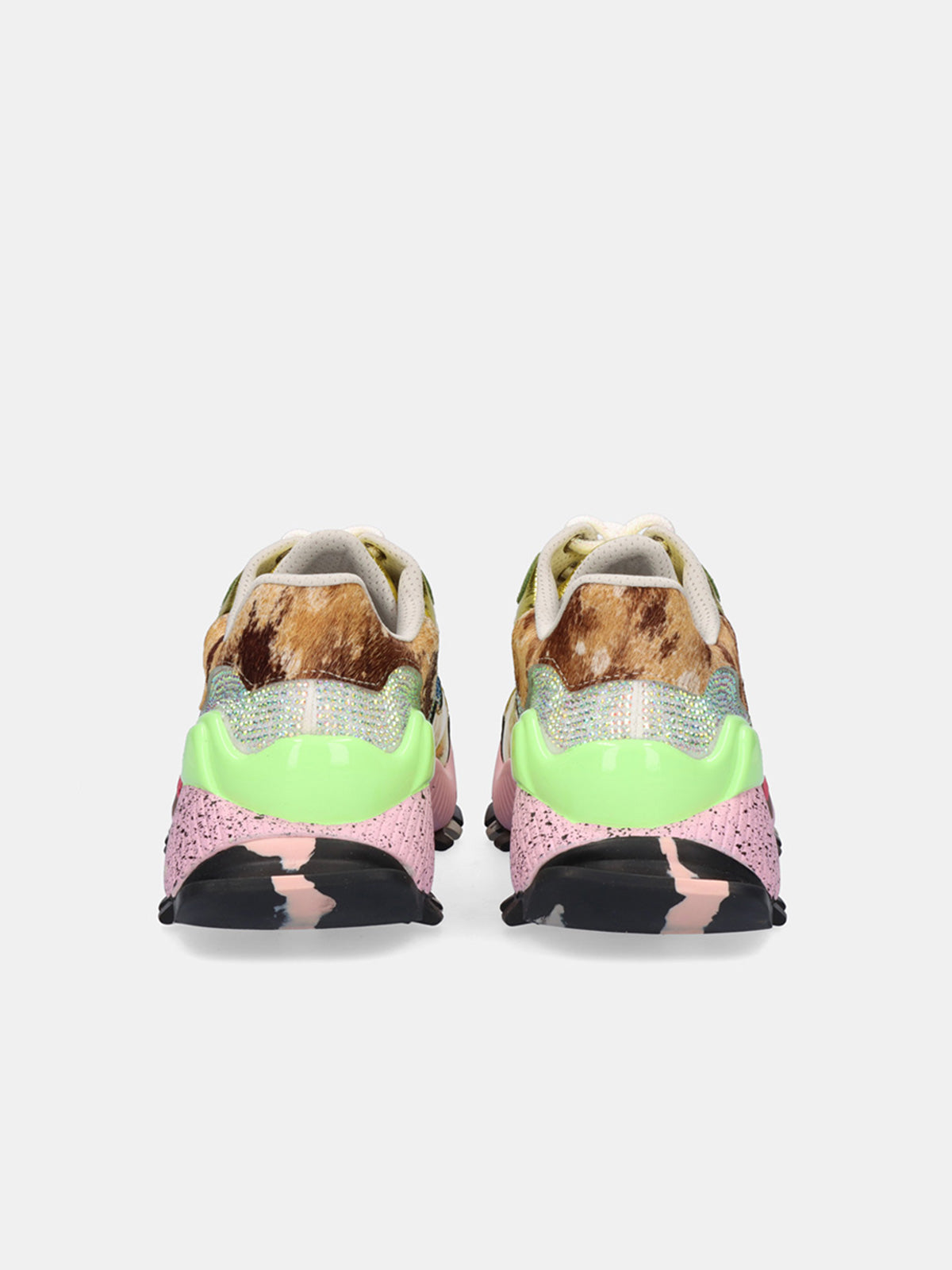 134-18 LEATHER GOLD SILV