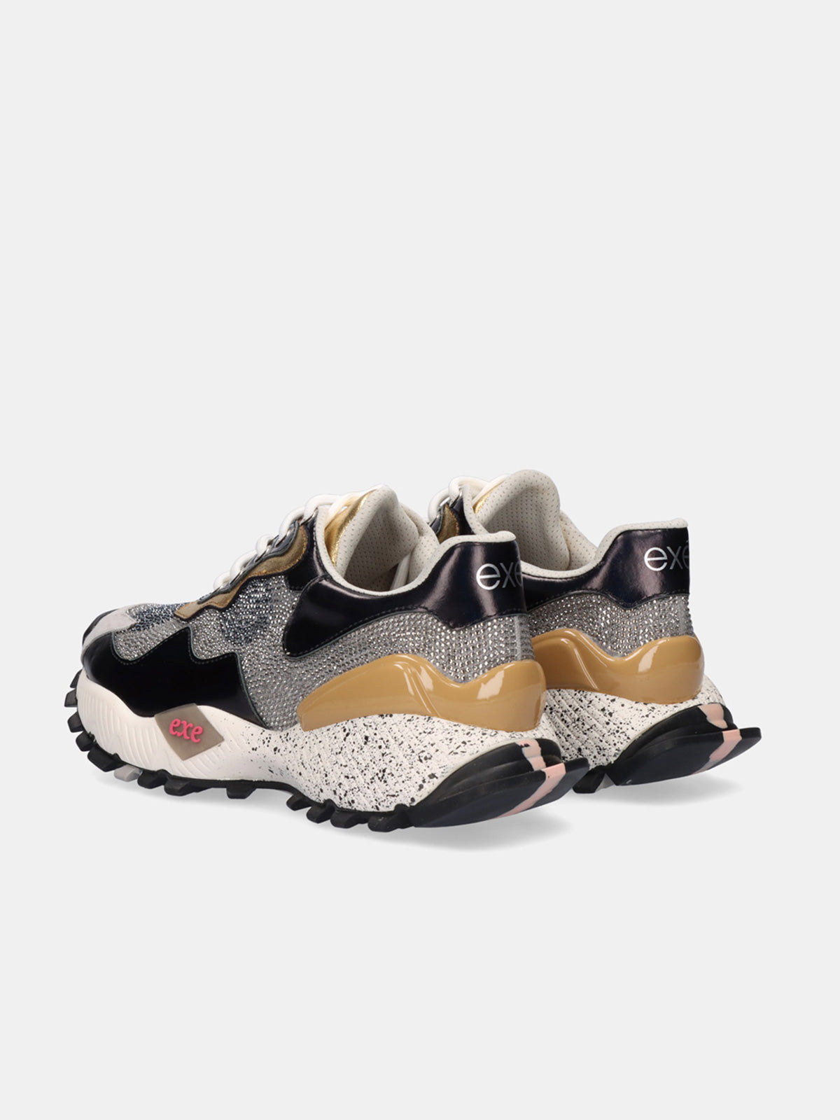 134-18 LEATHER GREY BLACK