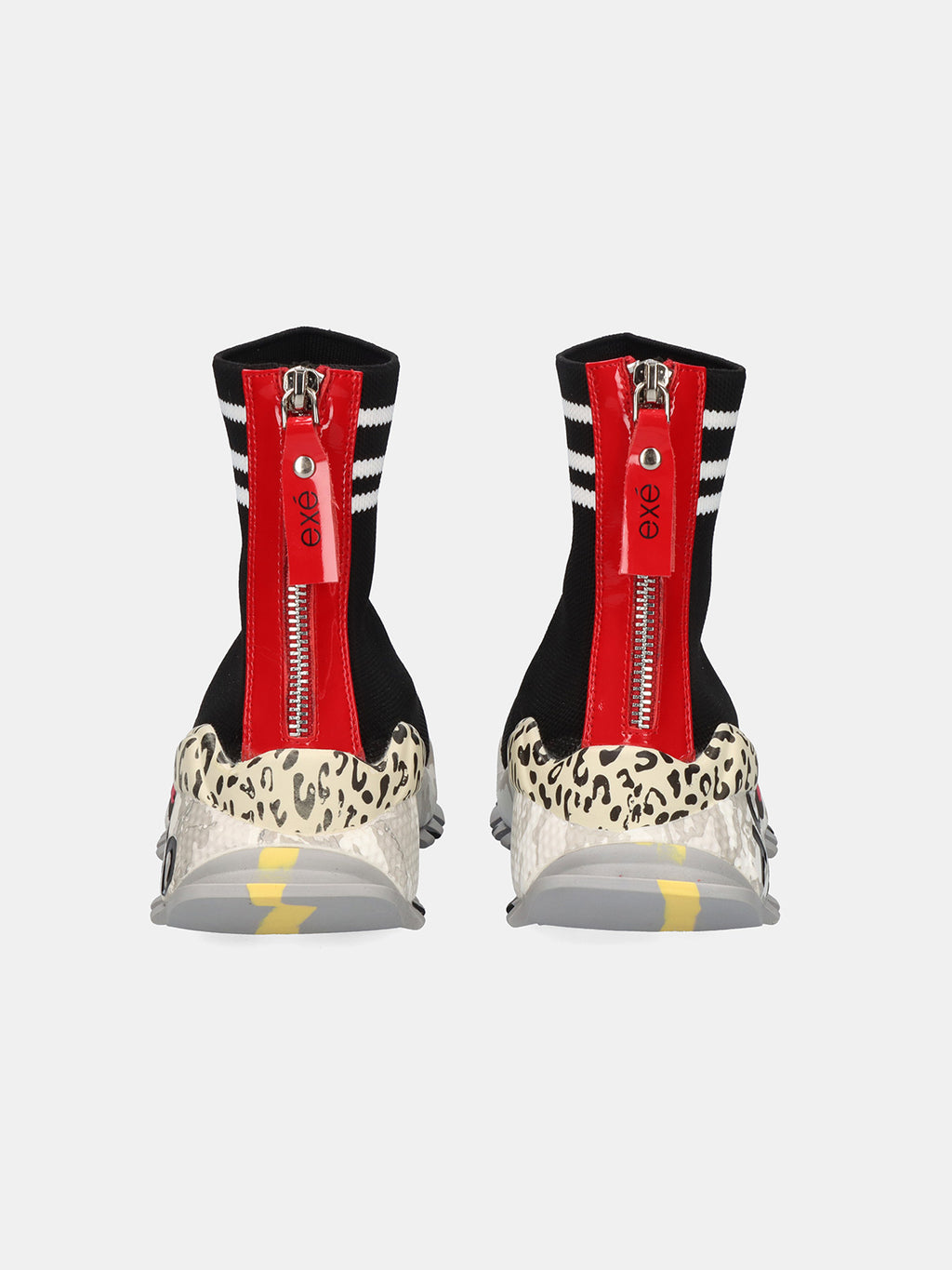 134-203 KNIT BLACK WHT