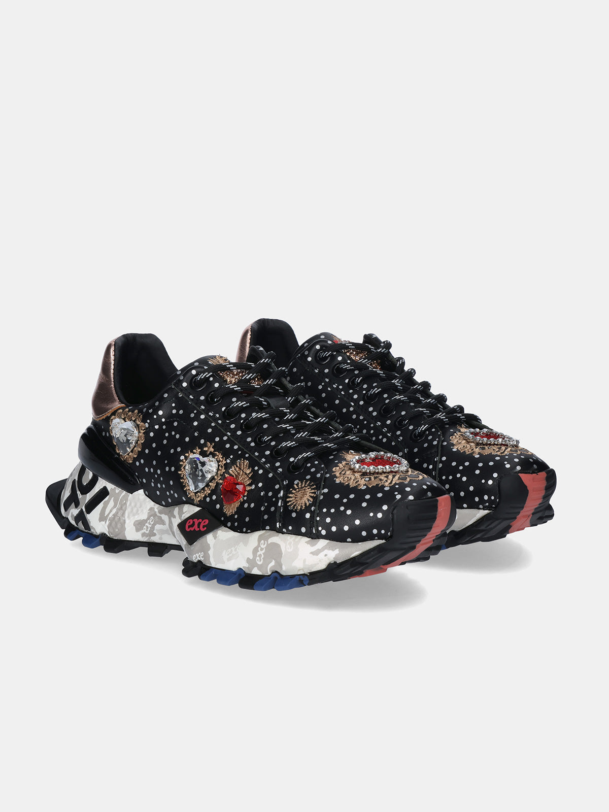 134-211B LEATHER BLK-CHAPAN