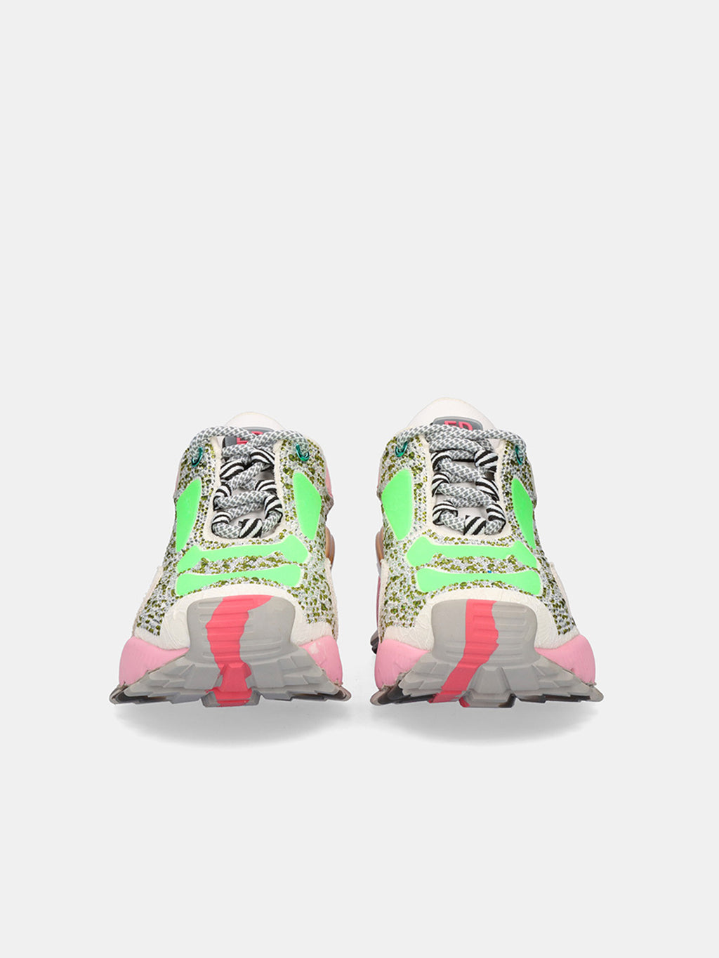 134-23 LEATHER GREEN PINK