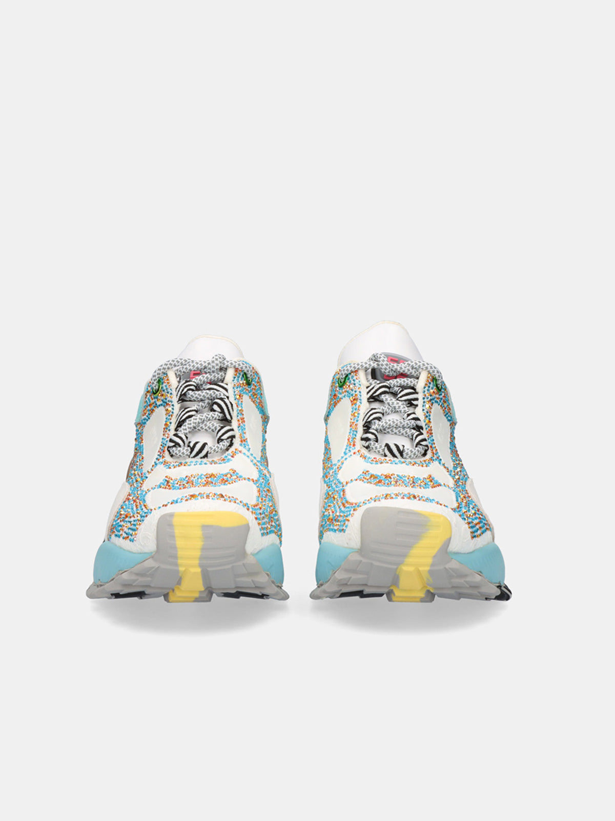 134-23 LEATHER WHITE BLUE