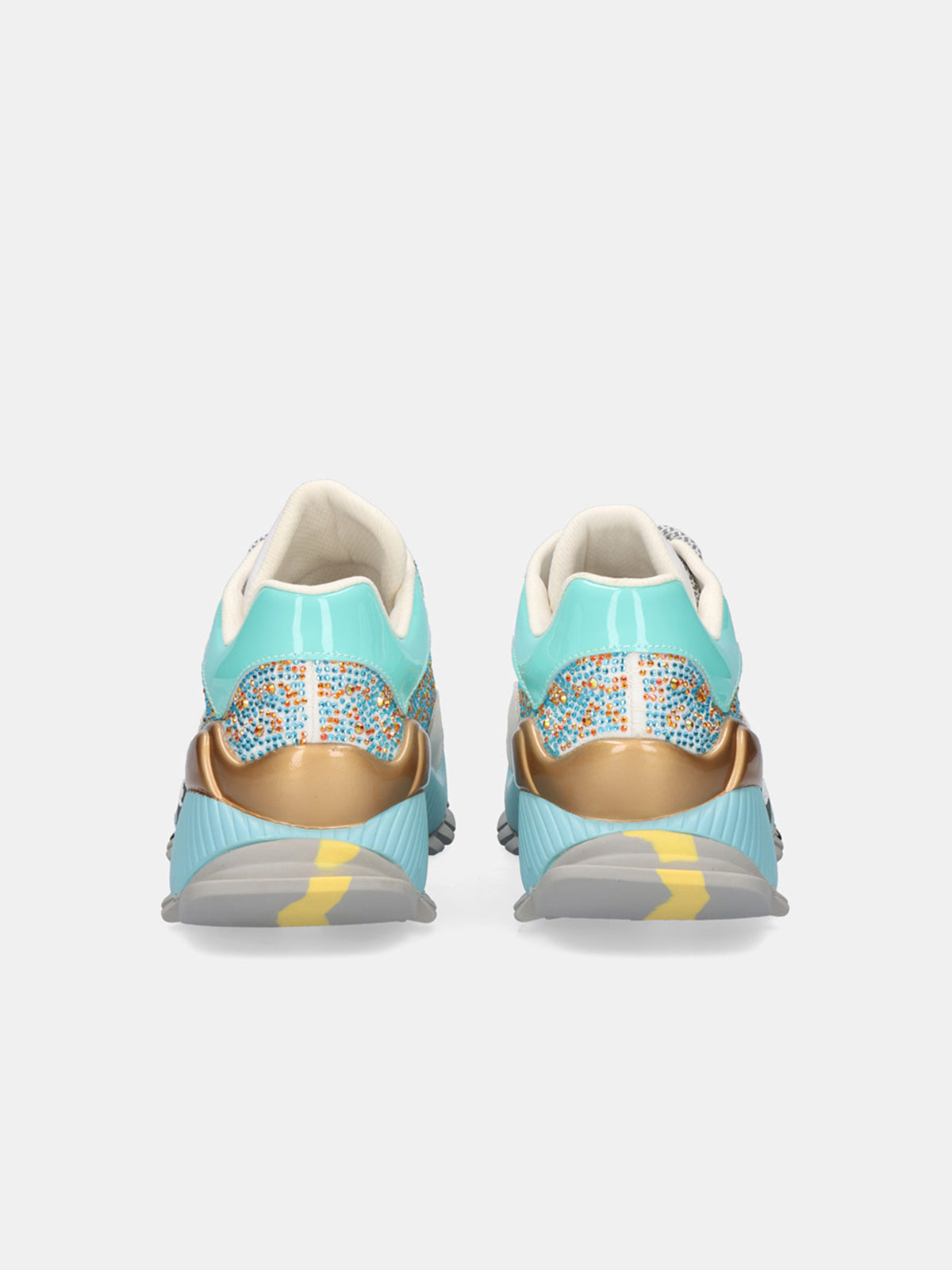 134-23 LEATHER WHITE BLUE