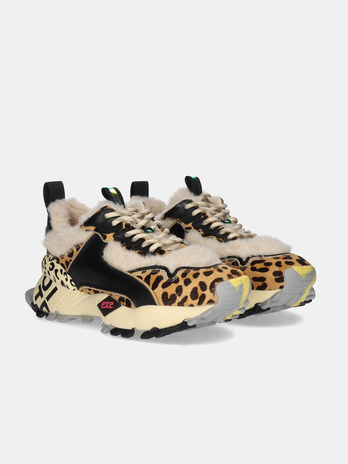 134-31 FUR LEOPARD BLACK