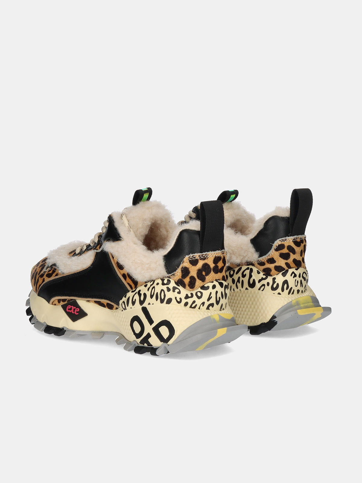 134-31 FUR LEOPARD BLACK