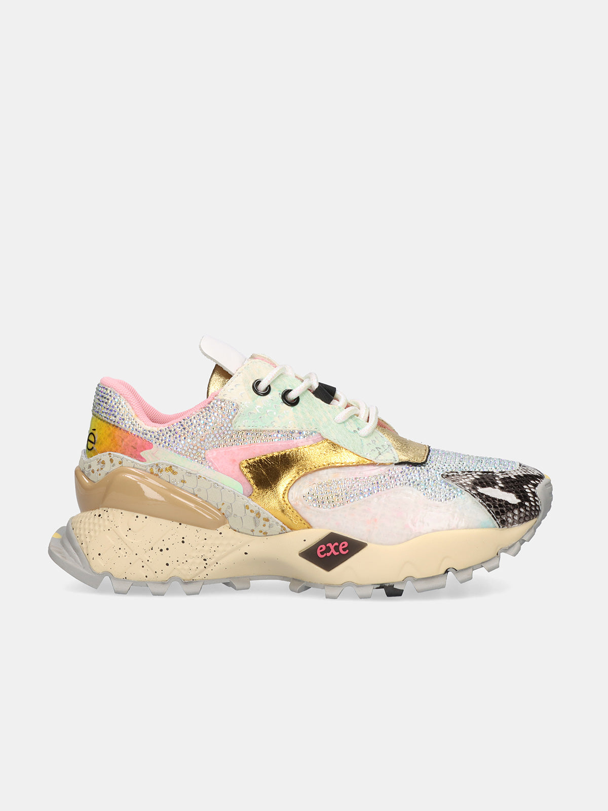 134-8 LEATHER WHITE GOLD