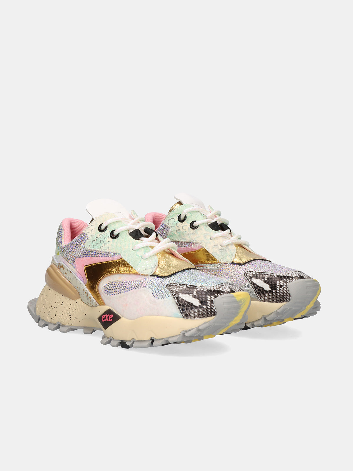 134-8 LEATHER WHITE GOLD