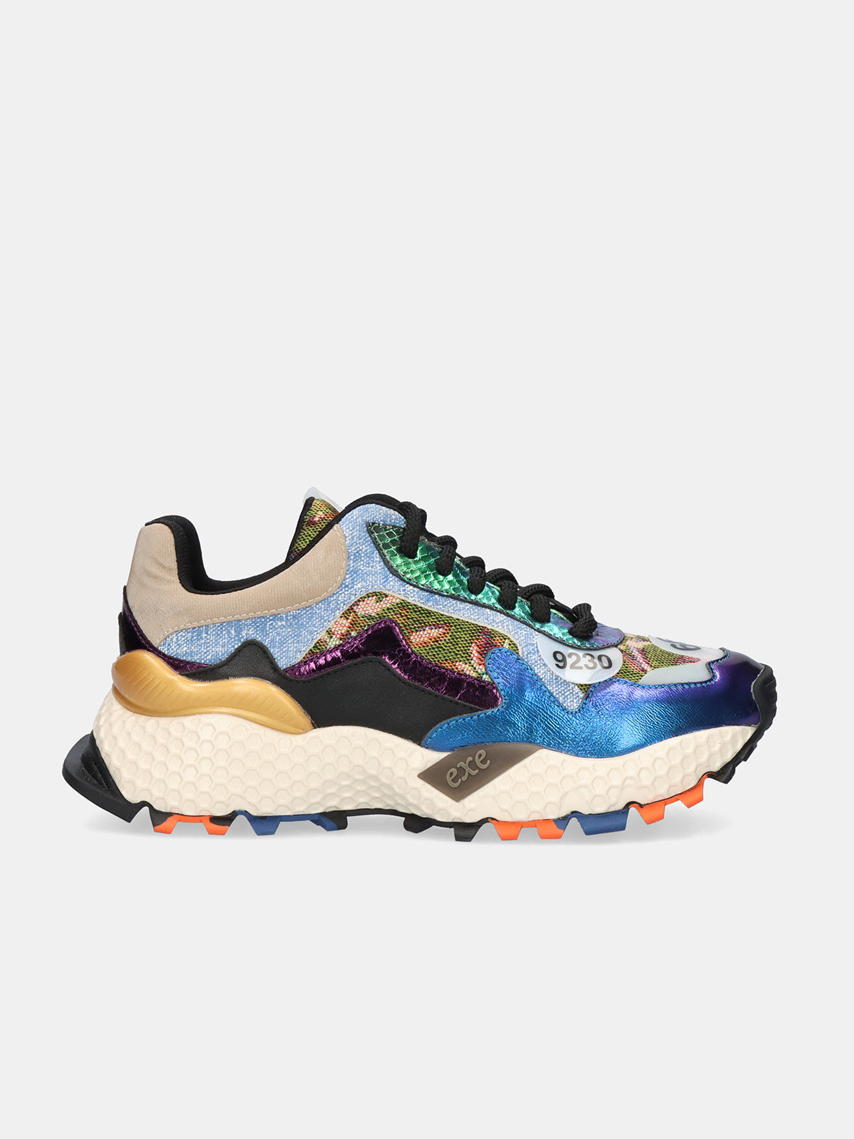 3020-2 LEATHER BLUE DENIM