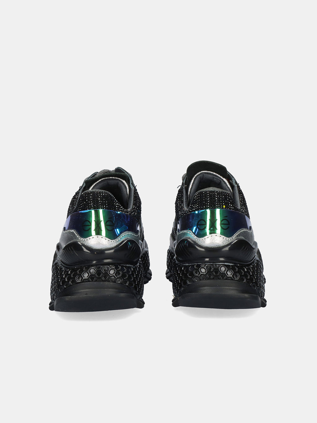 3020-8 LEATHER BLACK-SILV