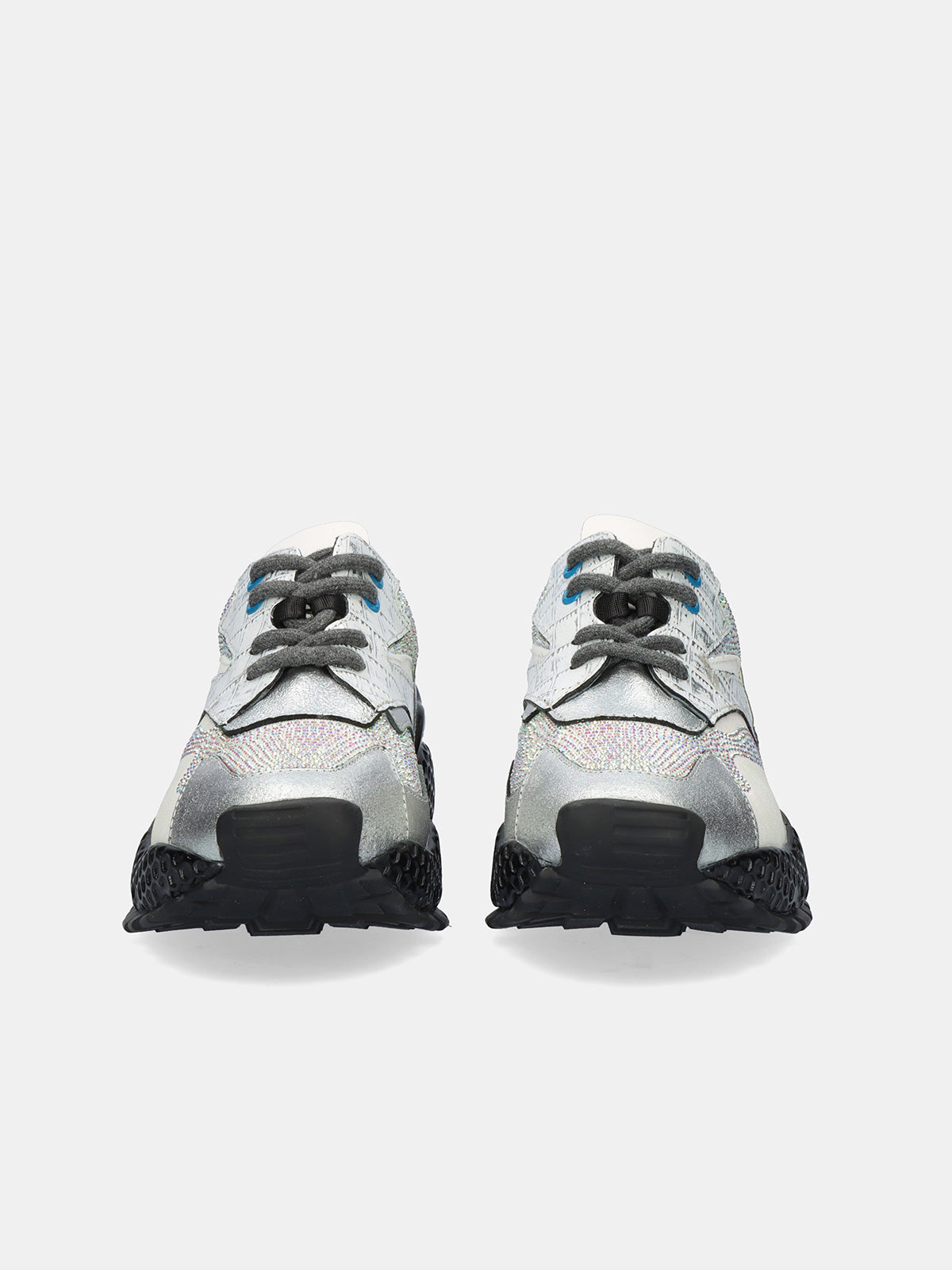 3020-8 LEATHER SILVER BLK