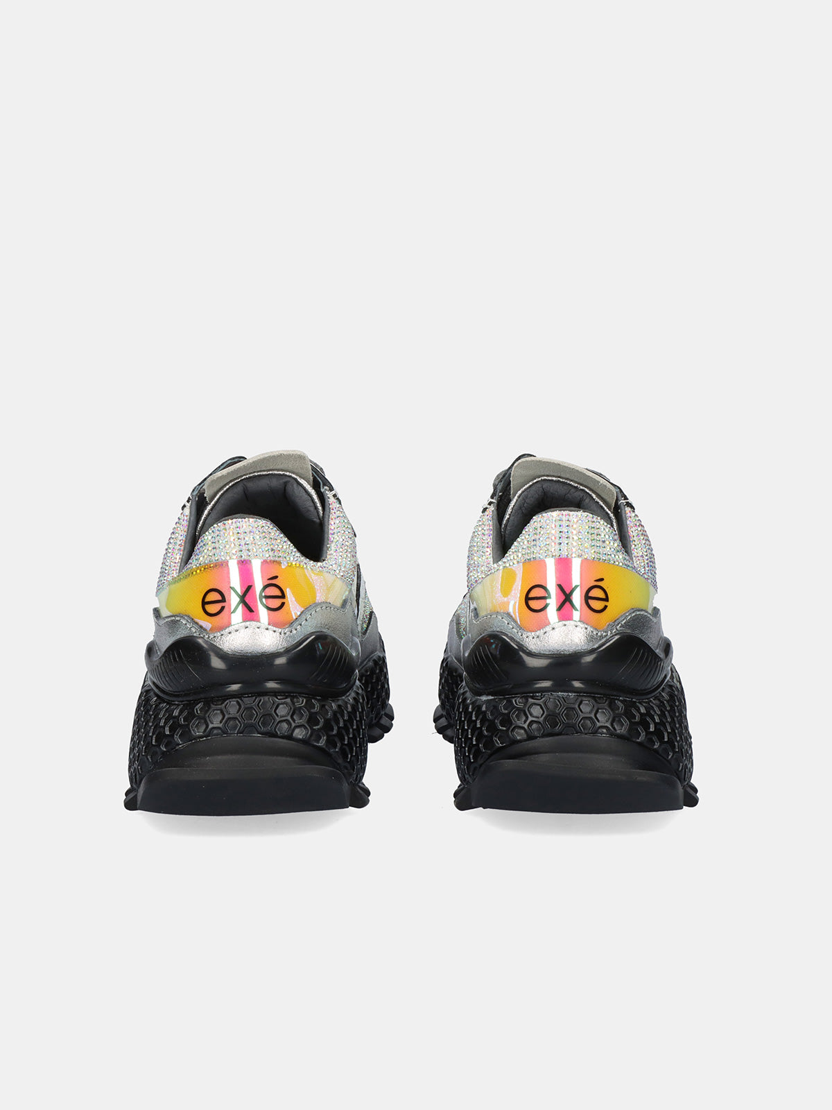 3020-8 LEATHER SILVER BLK