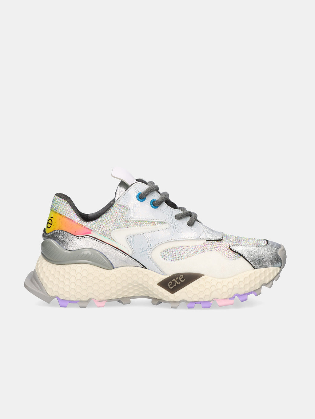 3020-8A LEATHER SILVER WHITE