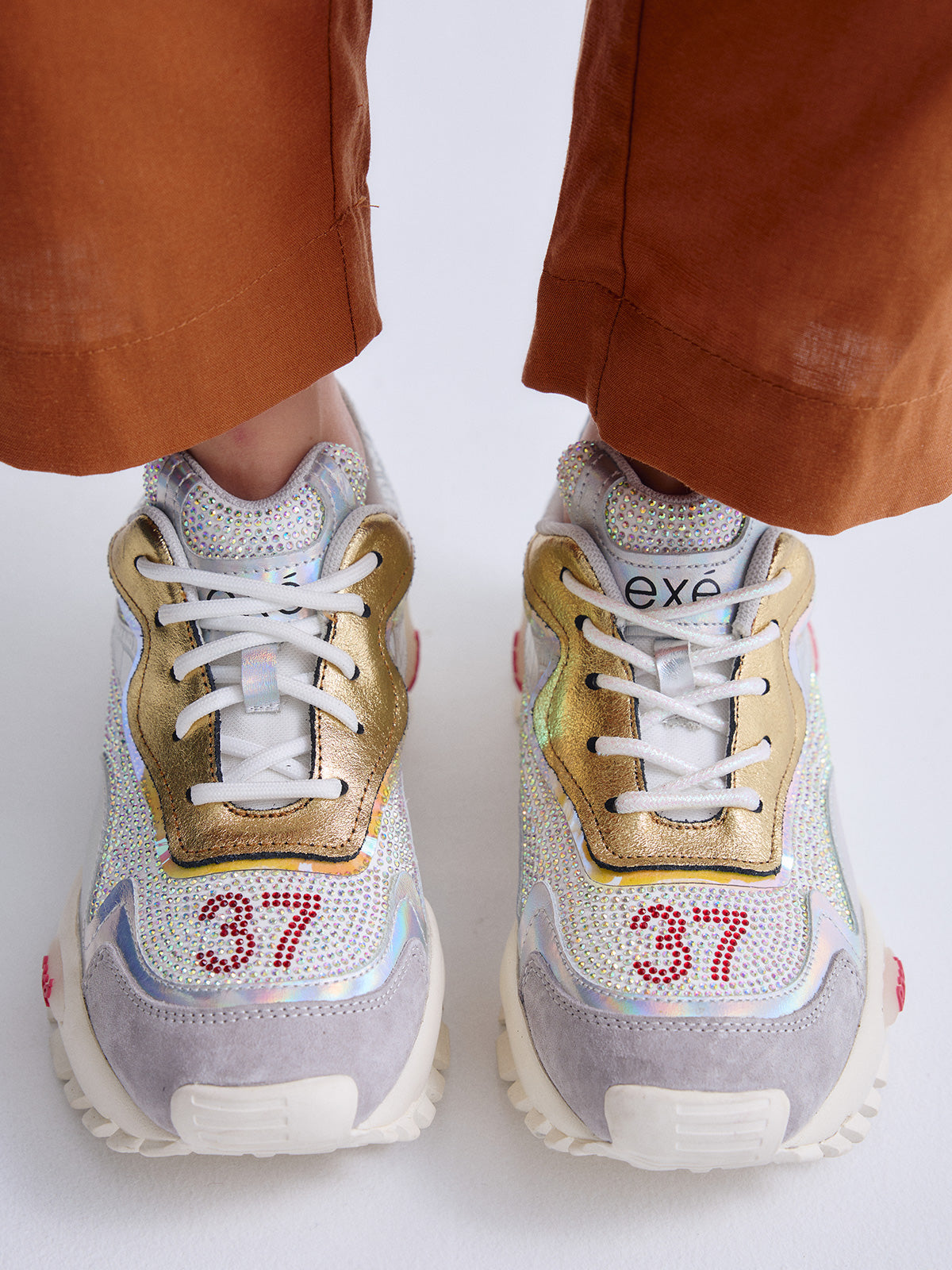 4032-1A LEATHER SILVER GOLD
