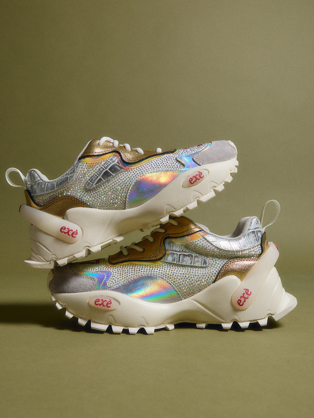 4032-1A LEATHER SILVER GOLD