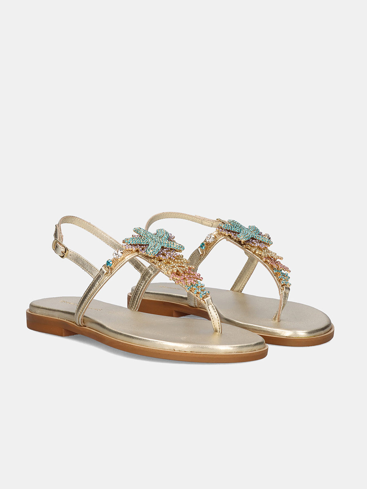 522 LORIS LEATHER GOLD