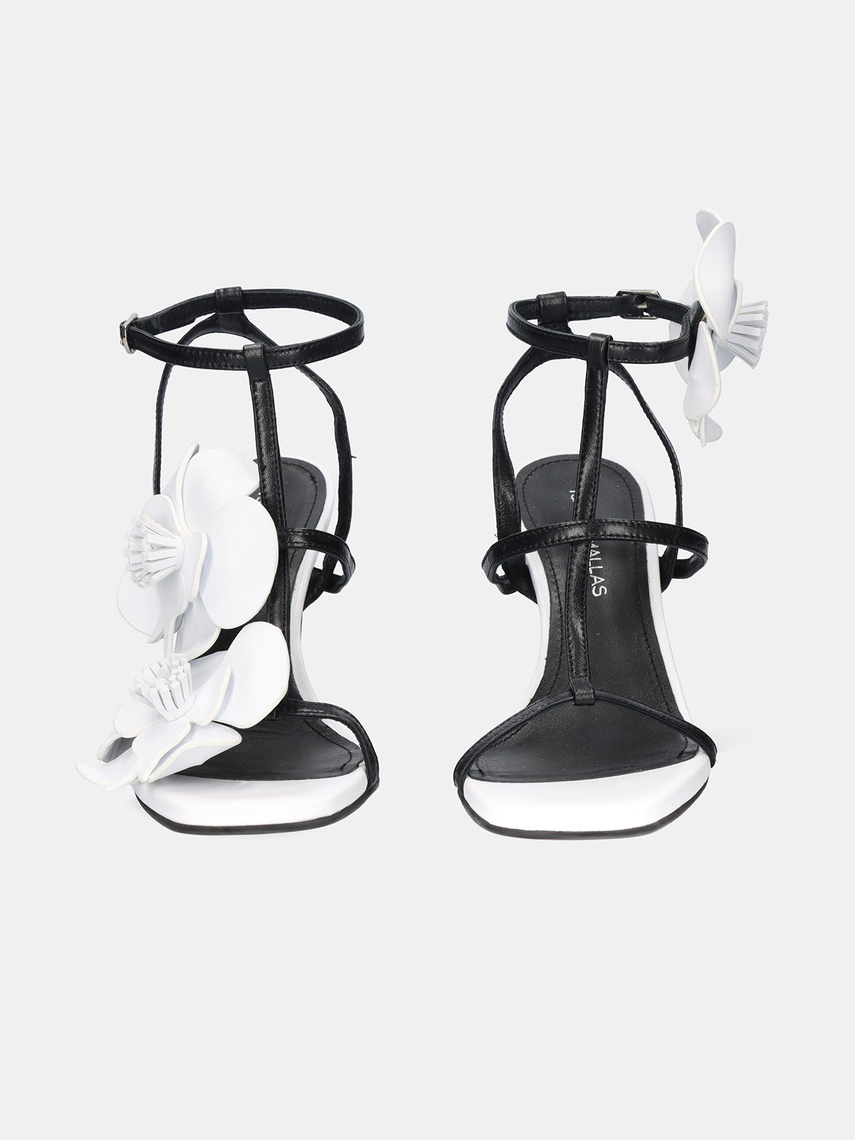 534 SELENA LEATHER BLACK WHT