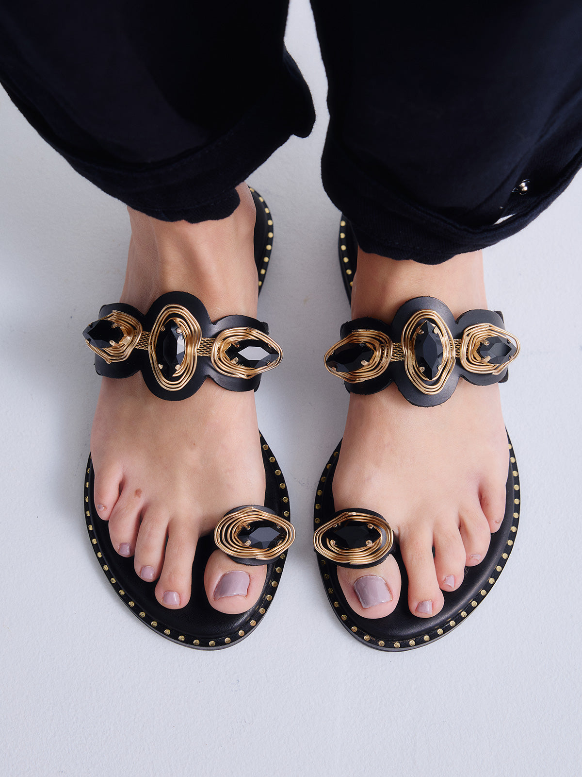 578 IRENE LEATHER BLACK