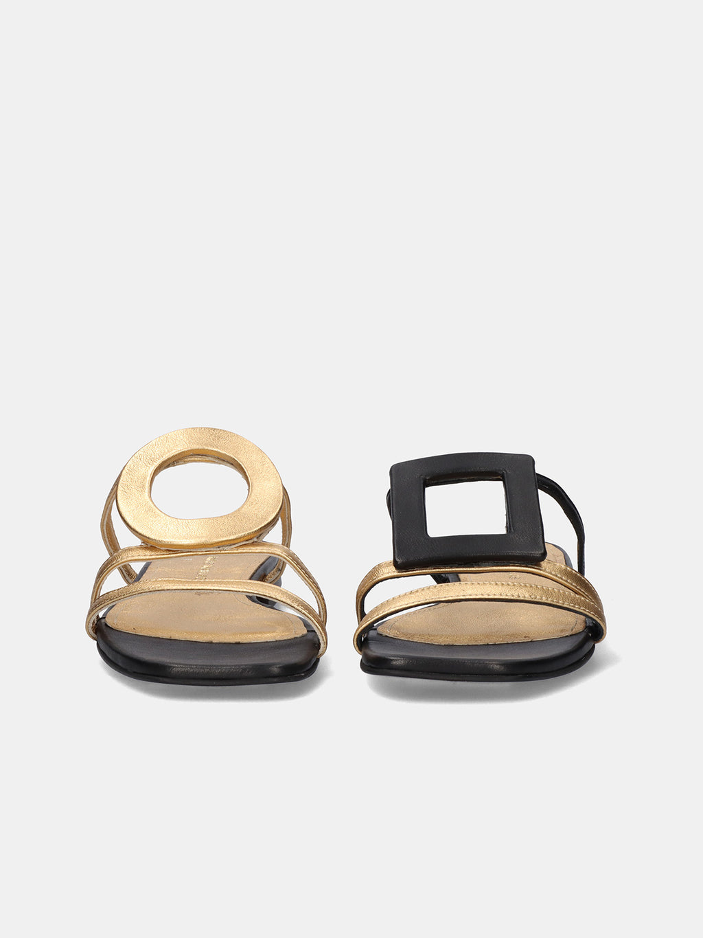580 FEDRA LEATHER BLACK-GOLD