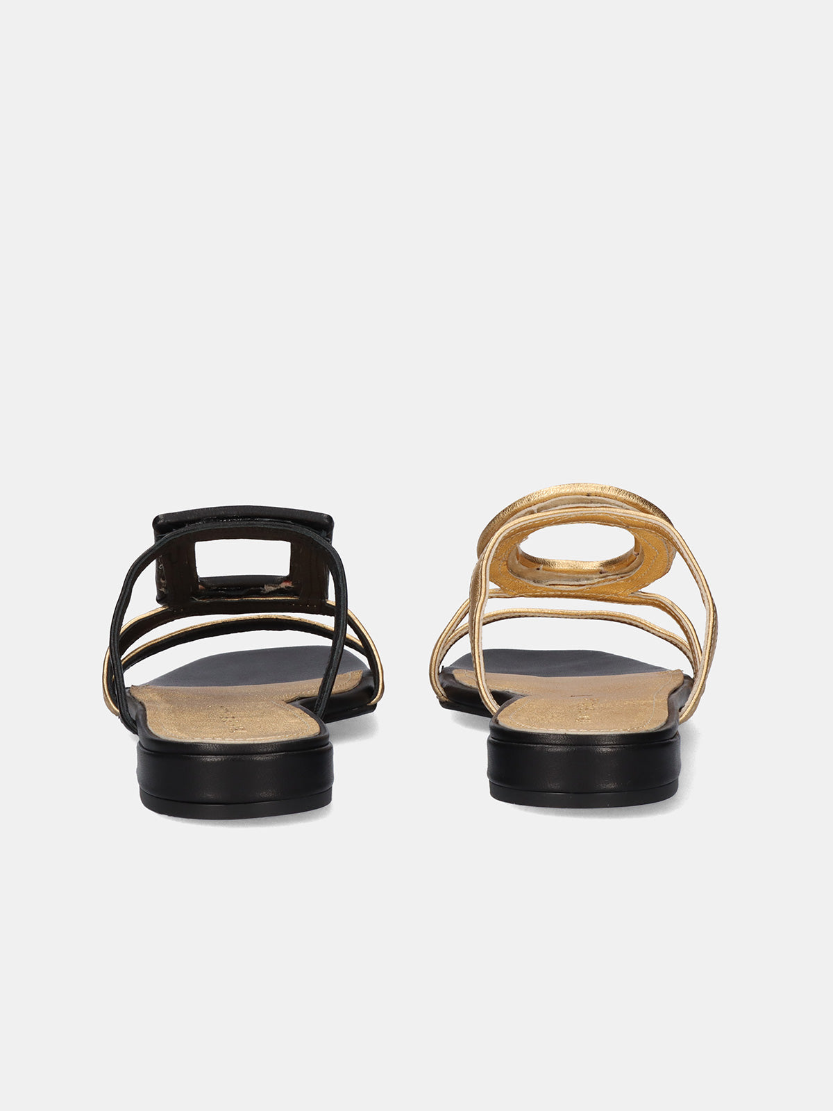 580 FEDRA LEATHER BLACK-GOLD