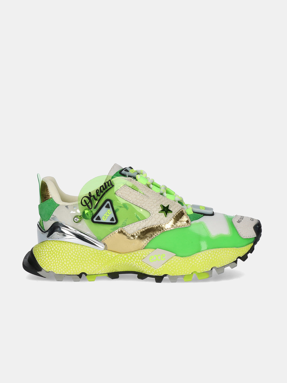 928-3 LEATHER GREEN WHT