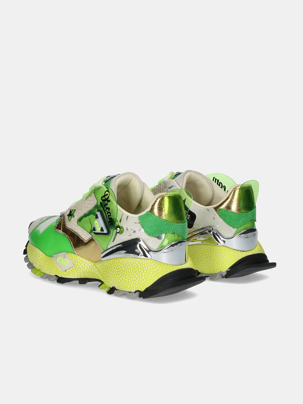 928-3 LEATHER GREEN WHT