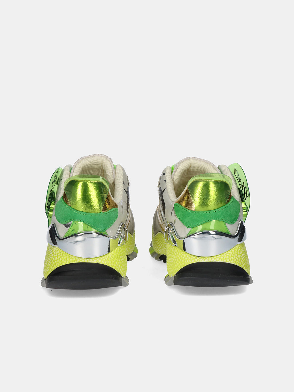 928-3 LEATHER GREEN WHT