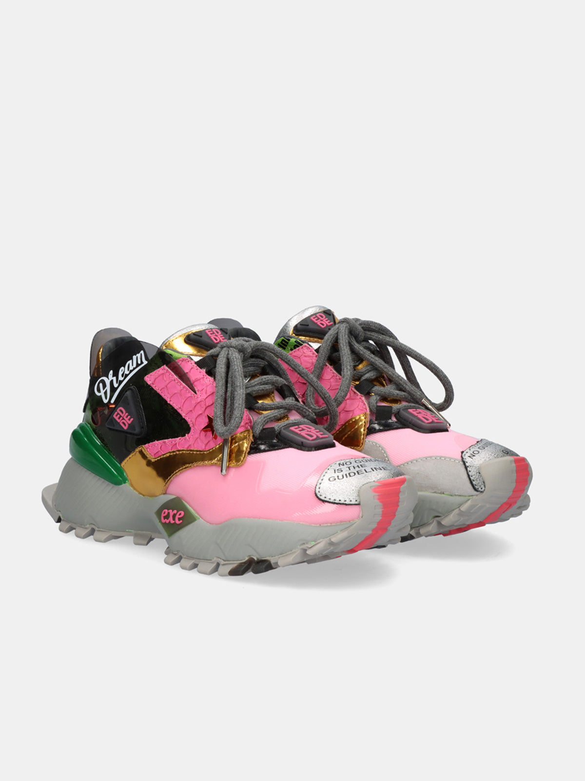 928-3 LEATHER PINK GREY