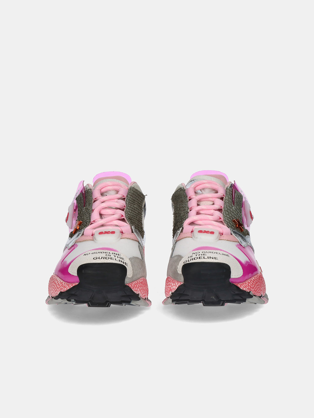 928-3 LEATHER PINK WHITE