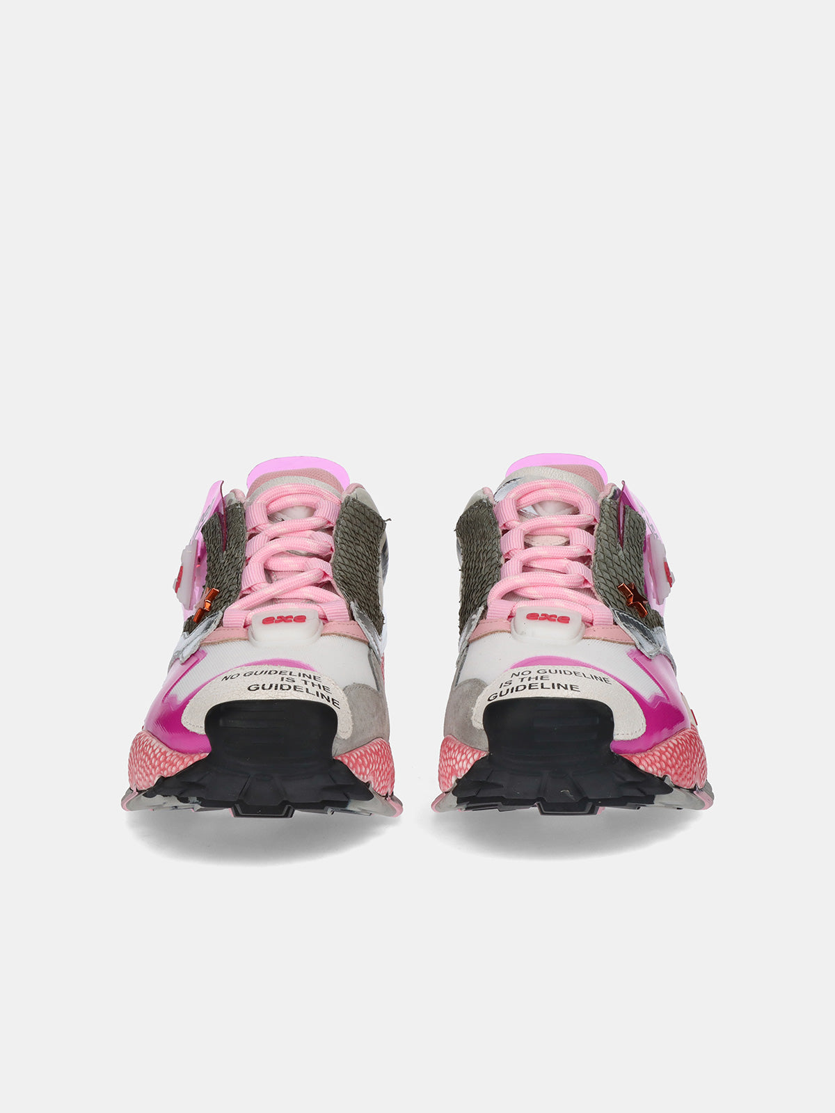 928-3 LEATHER PINK WHITE