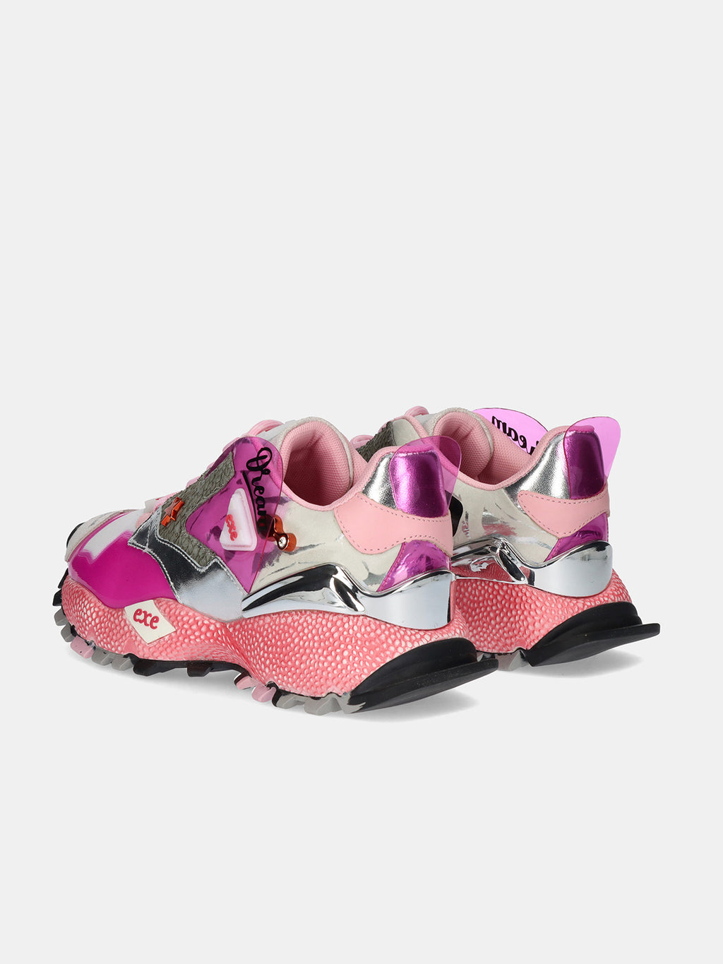 928-3 LEATHER PINK WHITE