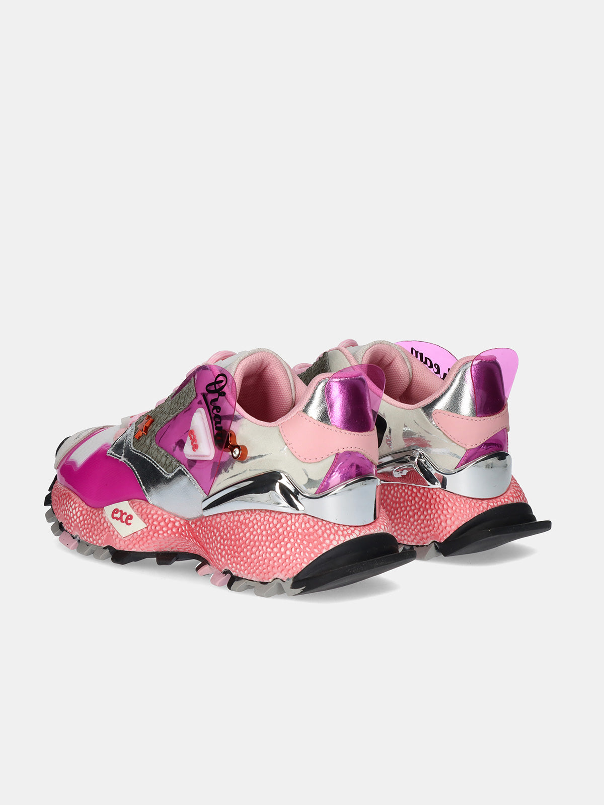 928-3 LEATHER PINK WHITE