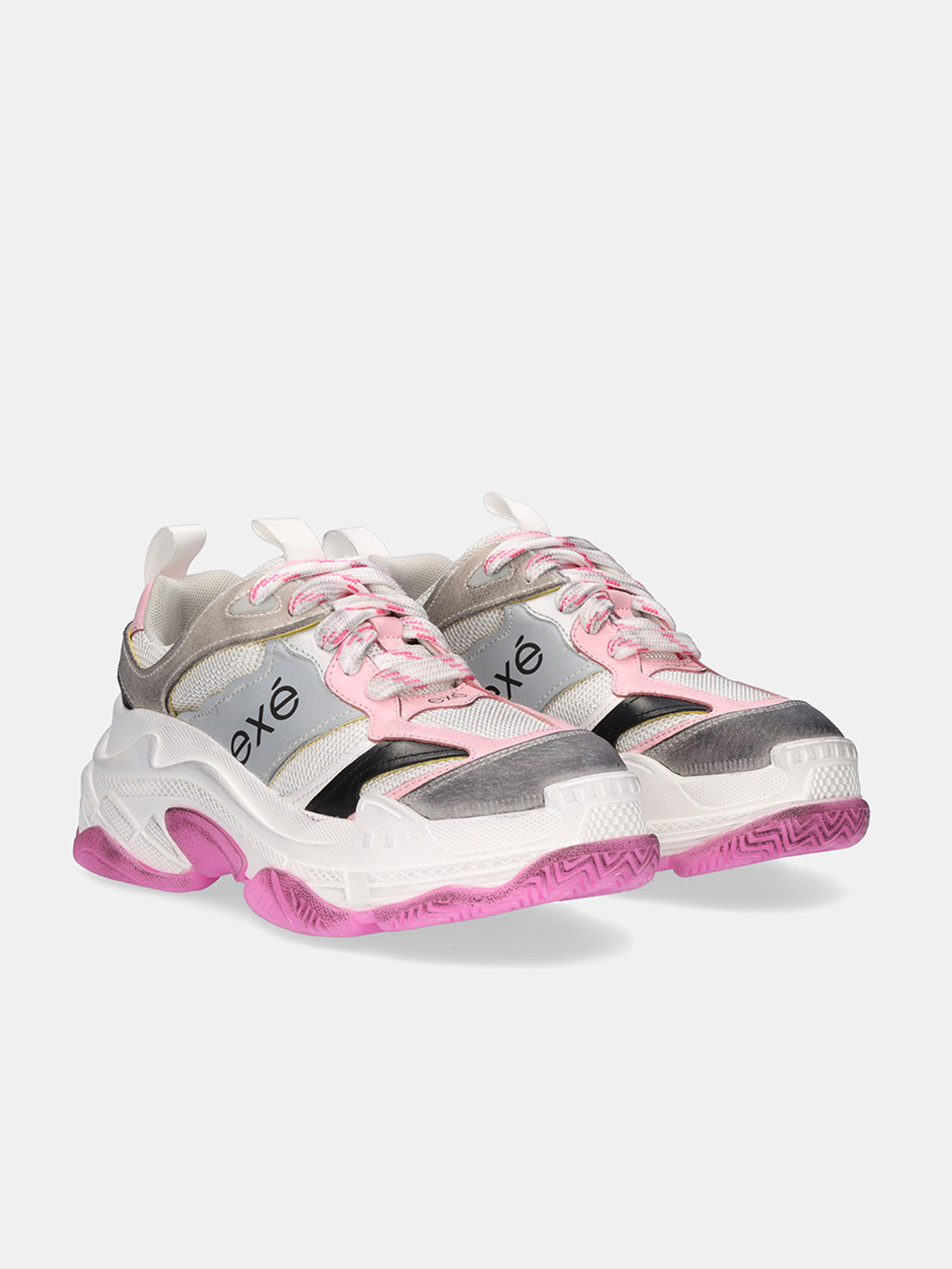 930-10 LEATHER GREY PINK