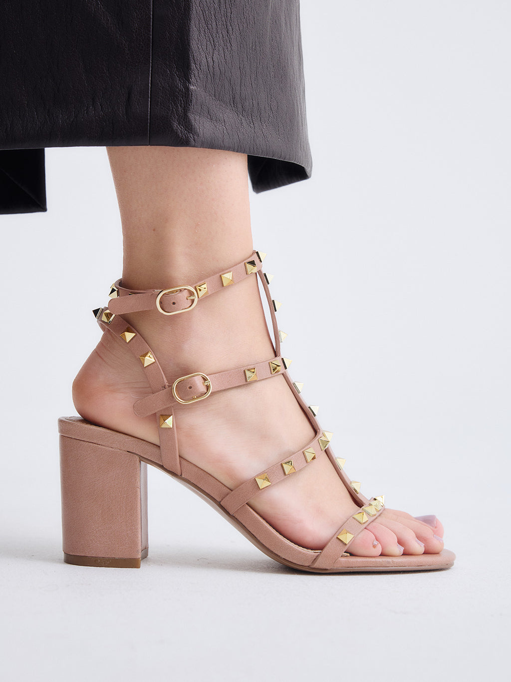 ADELE-514 PU NUDE-GOLD