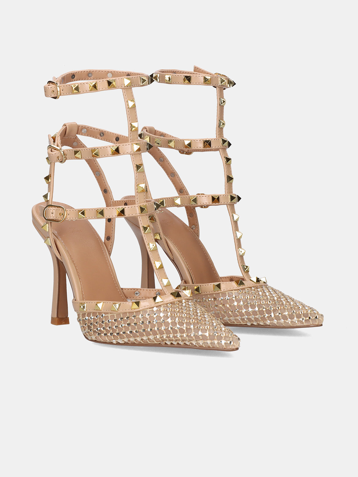 ANGELIA-716 STRASS BEIGE GOLD