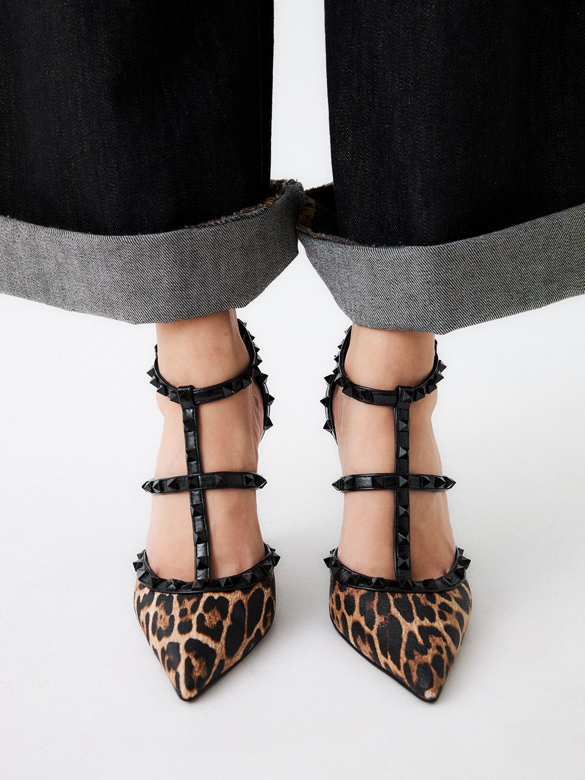 ANGELIA-815 PU LEOPAR BLK