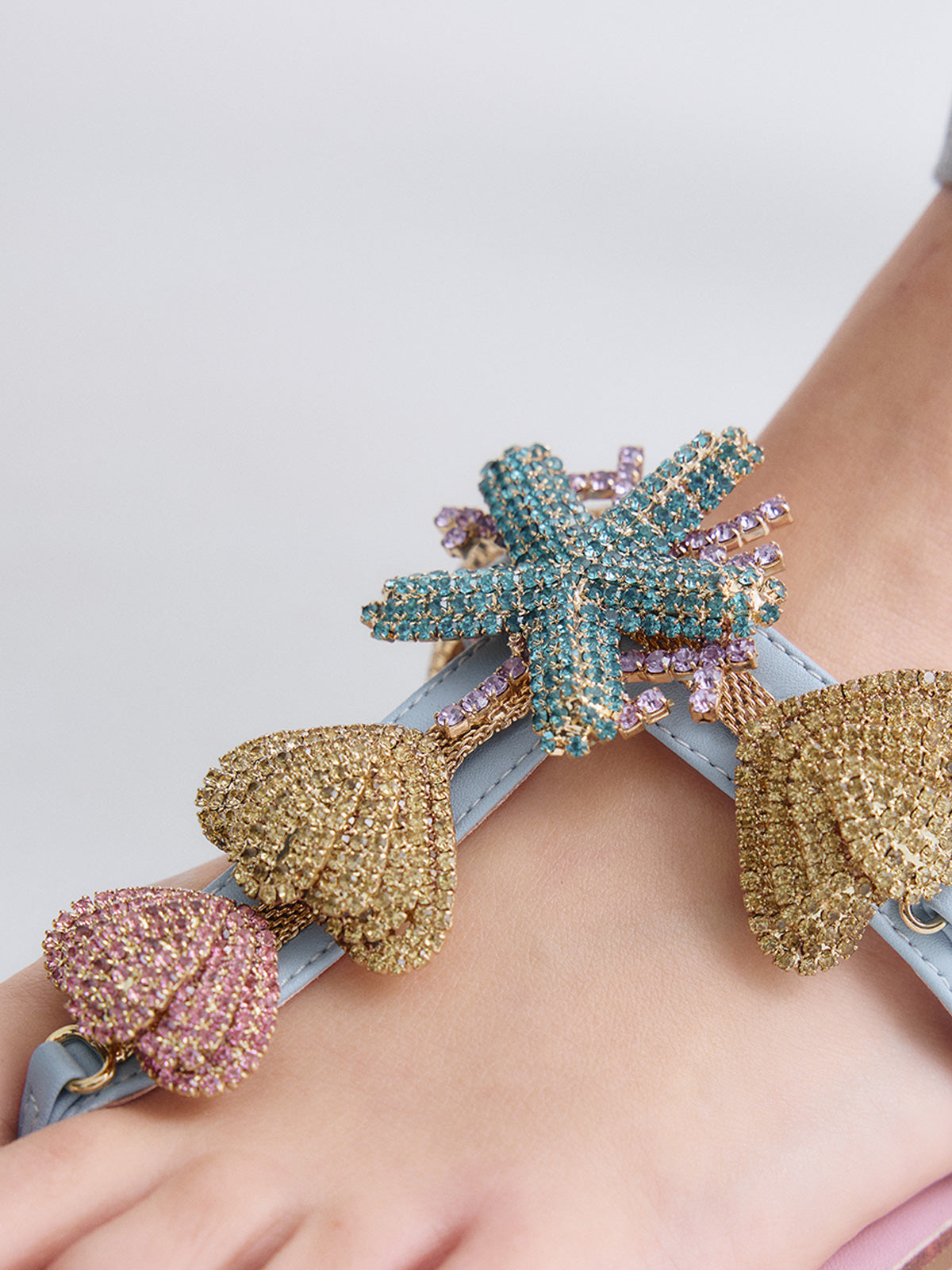 ANGELINA-158 STRASS AQUA PINK