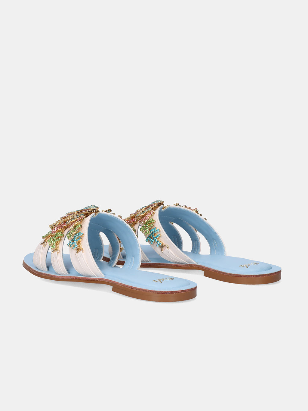 ANGELINA-165 STRASS WHITE BLUE