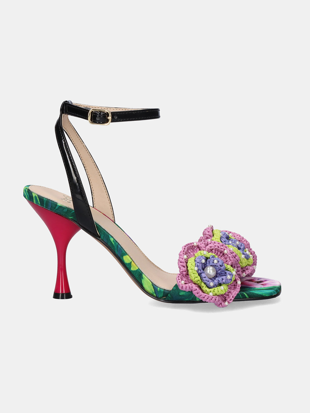 ANITA-116 FLOWER GREEN BLK